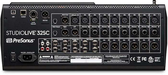 Presonus StudioLive 32SC dùng cho nhiều hệ thống âm thanh khác nhau